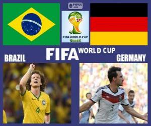 yapboz Brezilya - Almanya, yarı finalde Brezilya 2014